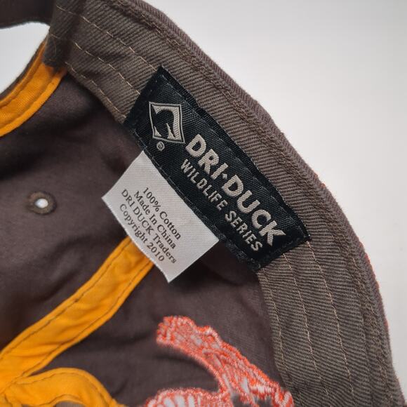 Kenworth Strapback Baseball Cap Brown One Size Adjustable Embroidered Dri-Duck - Picture 9 of 10